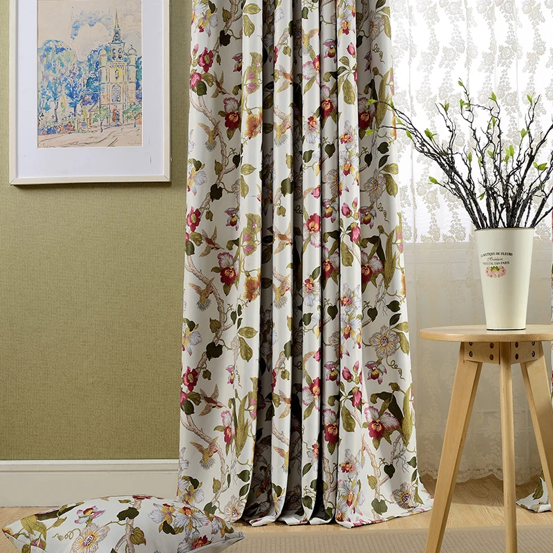 Затемняющие занавески с растениями для гостиной сада спальни душевой