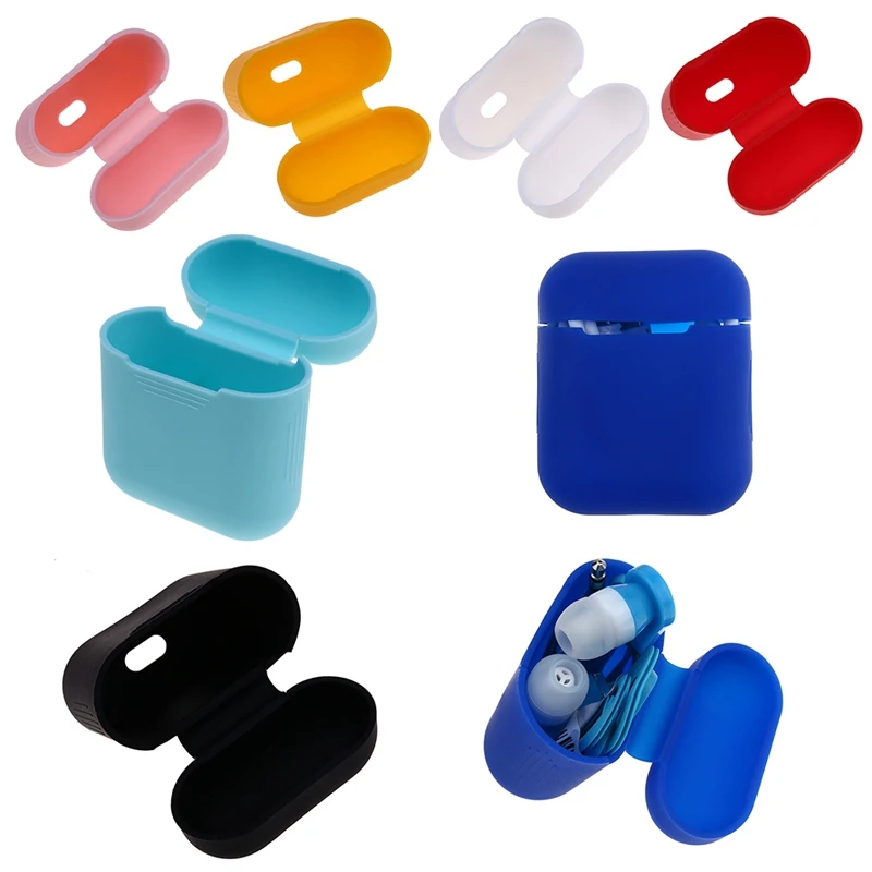 2018 100% фитинг Мягкий силиконовый чехол для Apple Airpods противоударный гарнитура чехлы