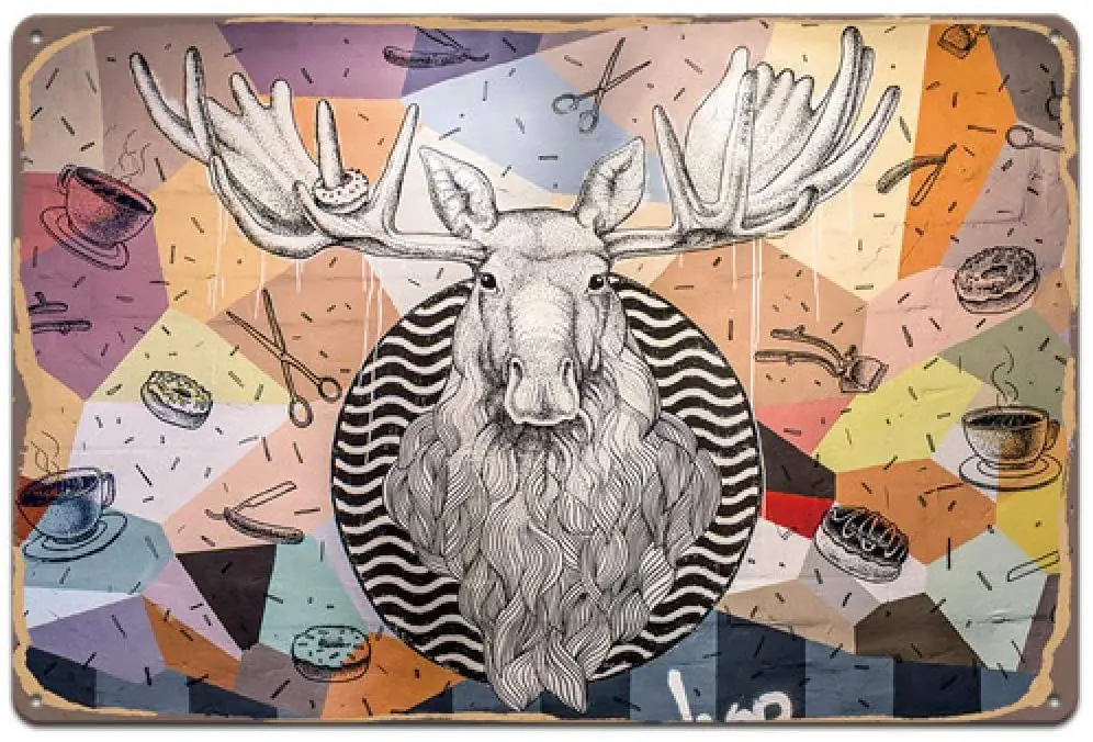 

Наклейки на стену с изображением оленя, 20x30 см