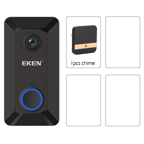 V6 Option3 V6 смарт беспроводной 720P wifi видео дверной звонок камера Облачное хранилище дверной звонок cam Водонепроницаемый домашний охранный Колокольчик для дома - Цвет: V6 Option3