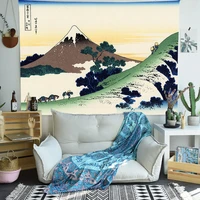 mountain tapestry green magic forest tree japanese style art wall hanging tapestries for living room home decor