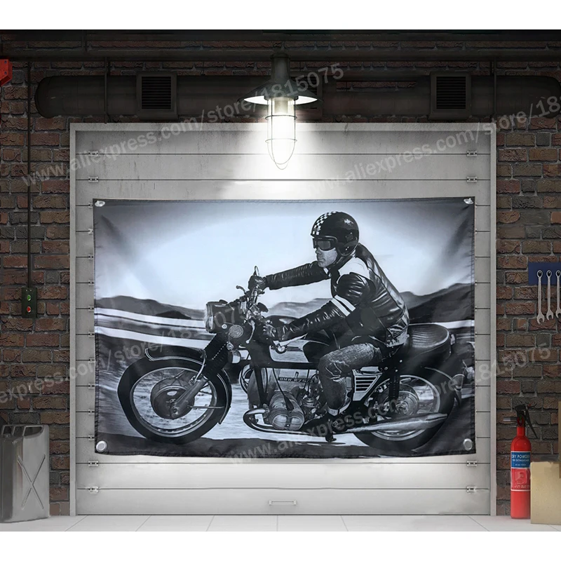 Motorcycle Club Rider Poster Flag Banner Movie Home Decoration Hanging 4 Gromments In Corners 3*5FT 144CM*96CM | Дом и сад