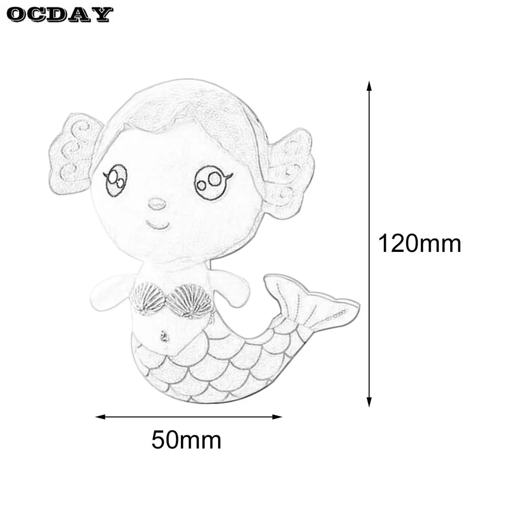 

OCDAY Plush Toys Gift For Children Cute Lovely Plush Princess PP Cotton Toy For Baby Kids Girls The Little Mermaid Stuffed Dolls