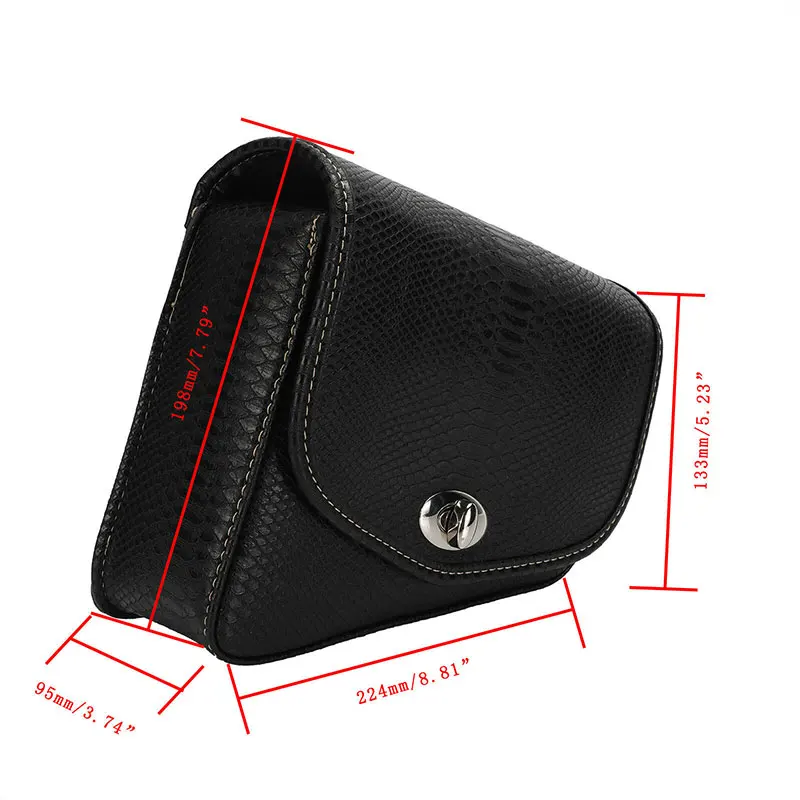 1 шт. правая мотоциклетная кожаная черная имитация крокодилового инструмента