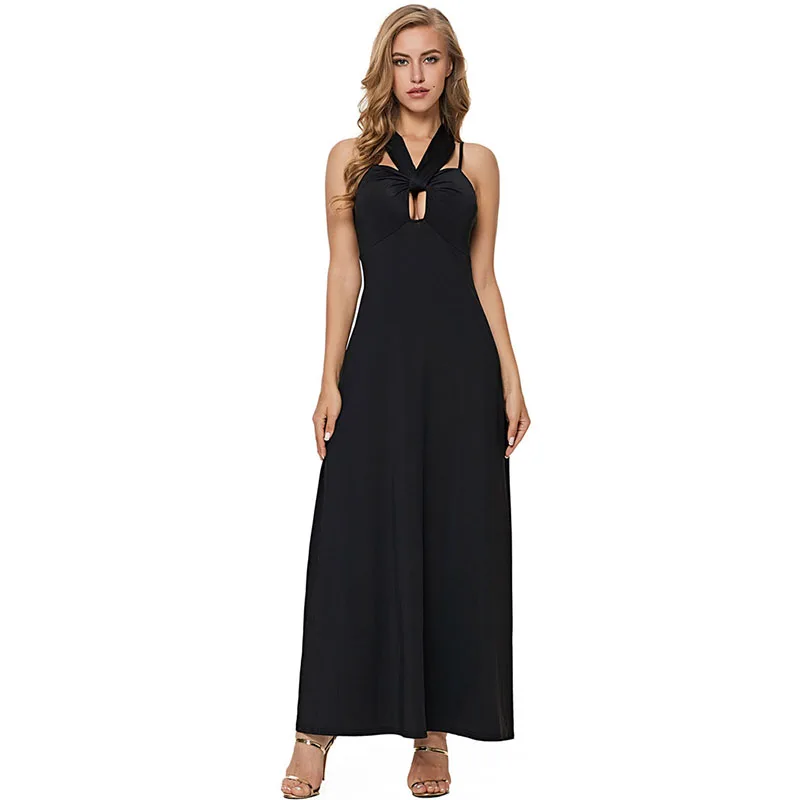 Evening Dress Long Elegant Party Gowns Chic Halter Sexy Sleeveless Empire Gown | Свадьбы и торжества