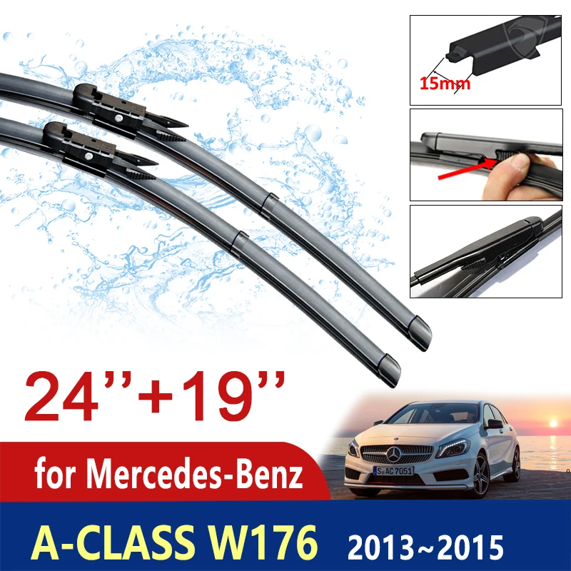 

Car Wiper Blades for Mercedes Benz A-Class W176 2013~2015 Windscreen Wipers Brushes Car Goods A-Klasse A160 A180 A200 A45 2014