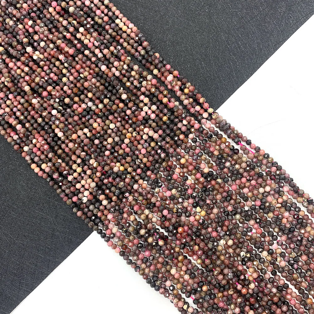 

Natural Stone Beads Round Cut Surface Loose Red Wood Grain Jewelry Making DIY Fashion Bracelet Necklace Accessory Beads 2 3 4 mm
