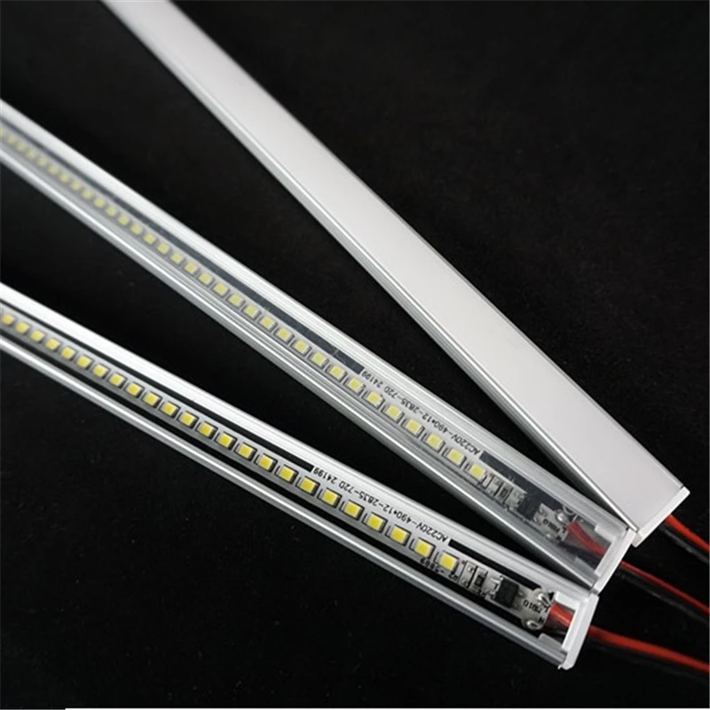 5 шт./лот 220Vac светодиодные панели 72LED/50 см 6 Вт плоский драйвер Бесплатная жесткая