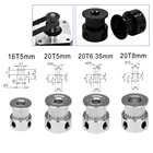 Деталь для 3D-принтера, диаметр 8 мм5 мм, ширина 6 мм, черное синхронное колесо, GT2-20 зубы, синхронное колесо nbelt pulley 2GT, Круглый шкив