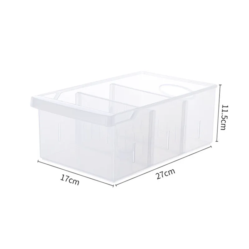 New Household Refrigerator Storage Box Plastic Rectangular Compartment Vegetable Fruit Freezer Kitchen | Дом и сад
