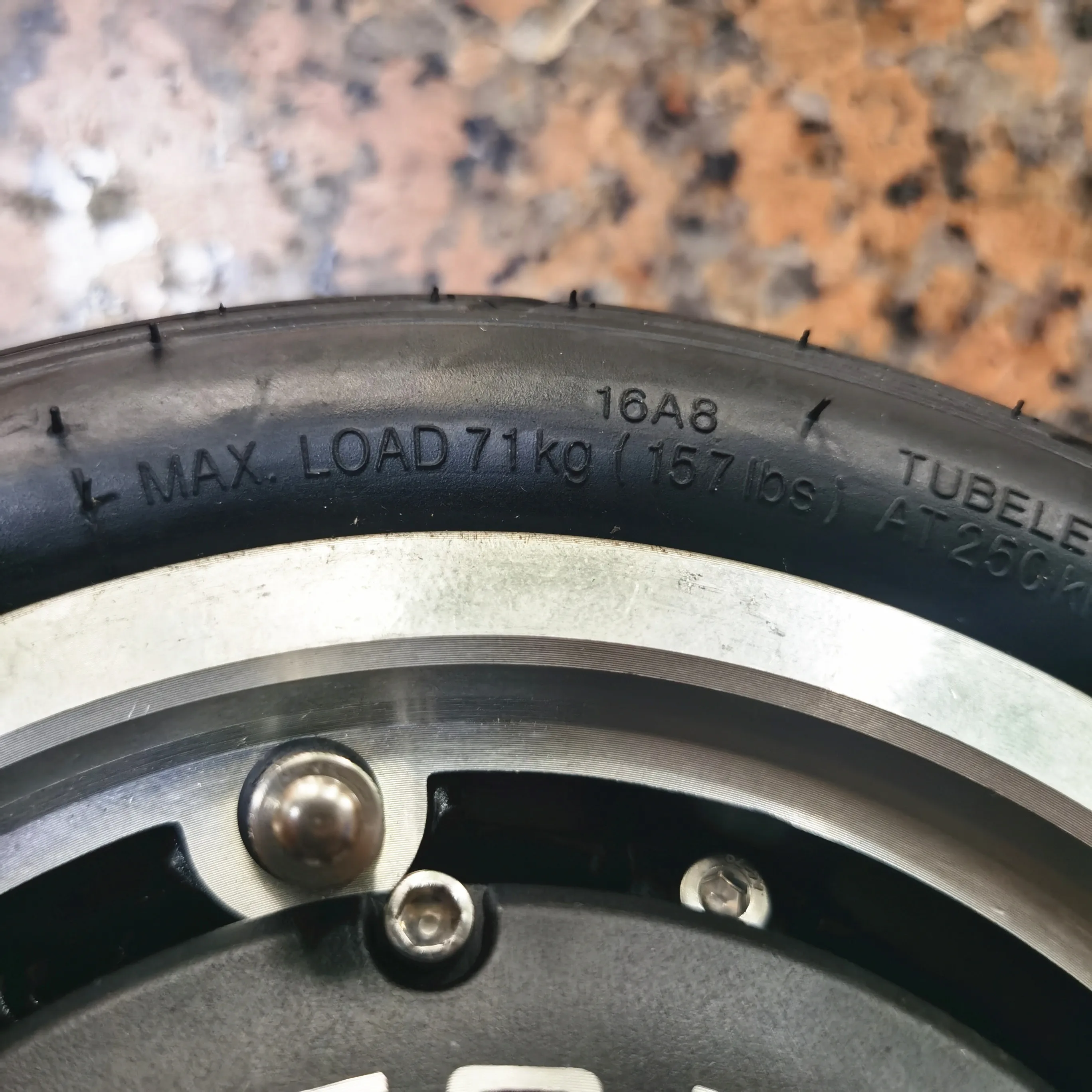 

Motor of DUALTRON III DT3 electric scootor with tire and disc power driver