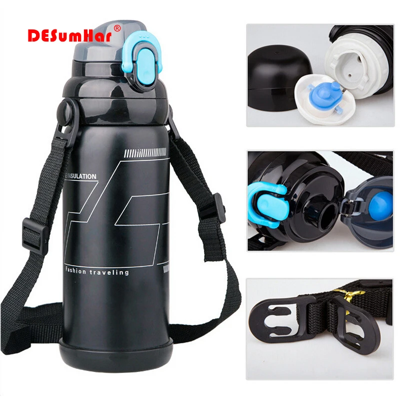 Hight quality 800 ml Stainless Steel Vacuum Flask Thermo Flask Insulated& Cold Water Thermos water bottle Travel water flask