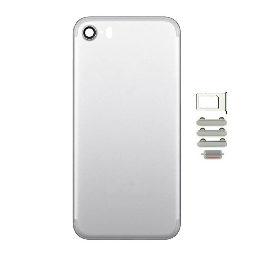 10 шт. высокое качество задняя крышка корпуса для iPhone 7 7 Plus крышка батареи средняя рамка Шасси с боковыми кнопками Sim лоток