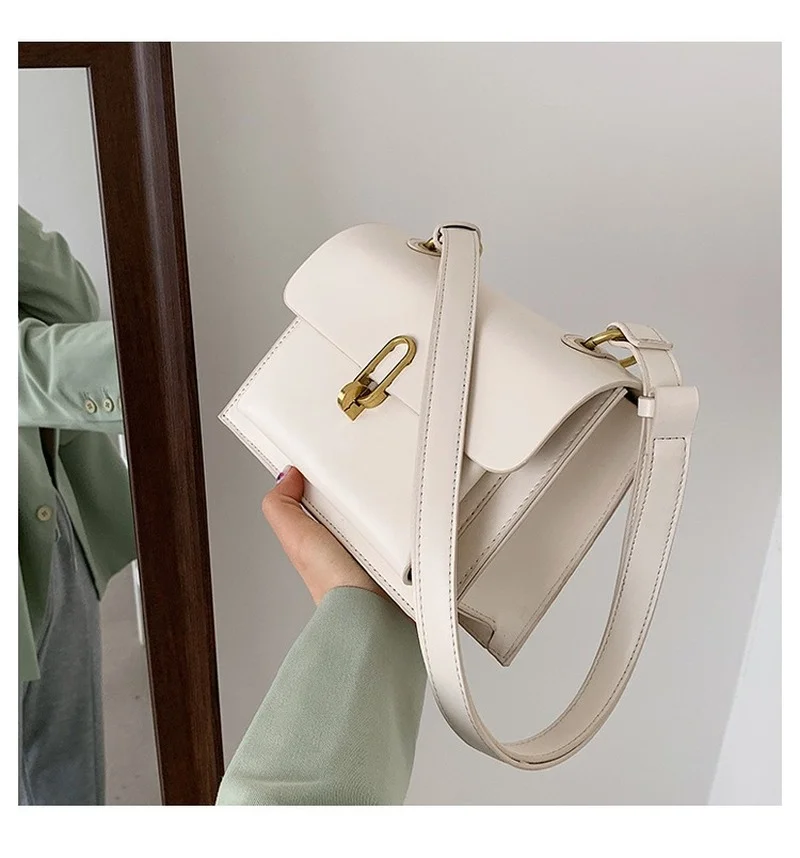

2021new Trendy Fashion Simple Messenger Bag High Quality All-match One-shoulder Small Square Bag High-quality Texture Bag Female