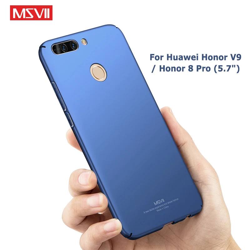 Чехлы MSVII для Huawei Honor 8 Pro тонкий матовый чехол v9 Жесткий Чехол из поликарбоната