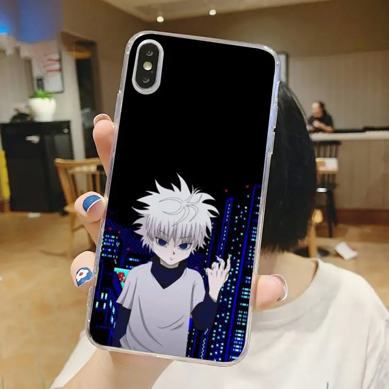

Hunter X Hunter Killua Zaoldyeck Phone Case Transparent for iPhone 6 7 8 11 12 s mini pro X XS XR MAX Plus