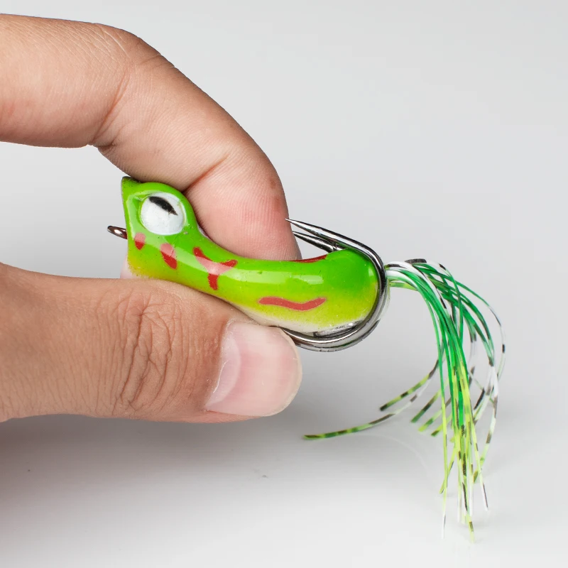 OBSESSION прыжок Лягушка приманка жесткая поппер приманки силиконовая с юбкой