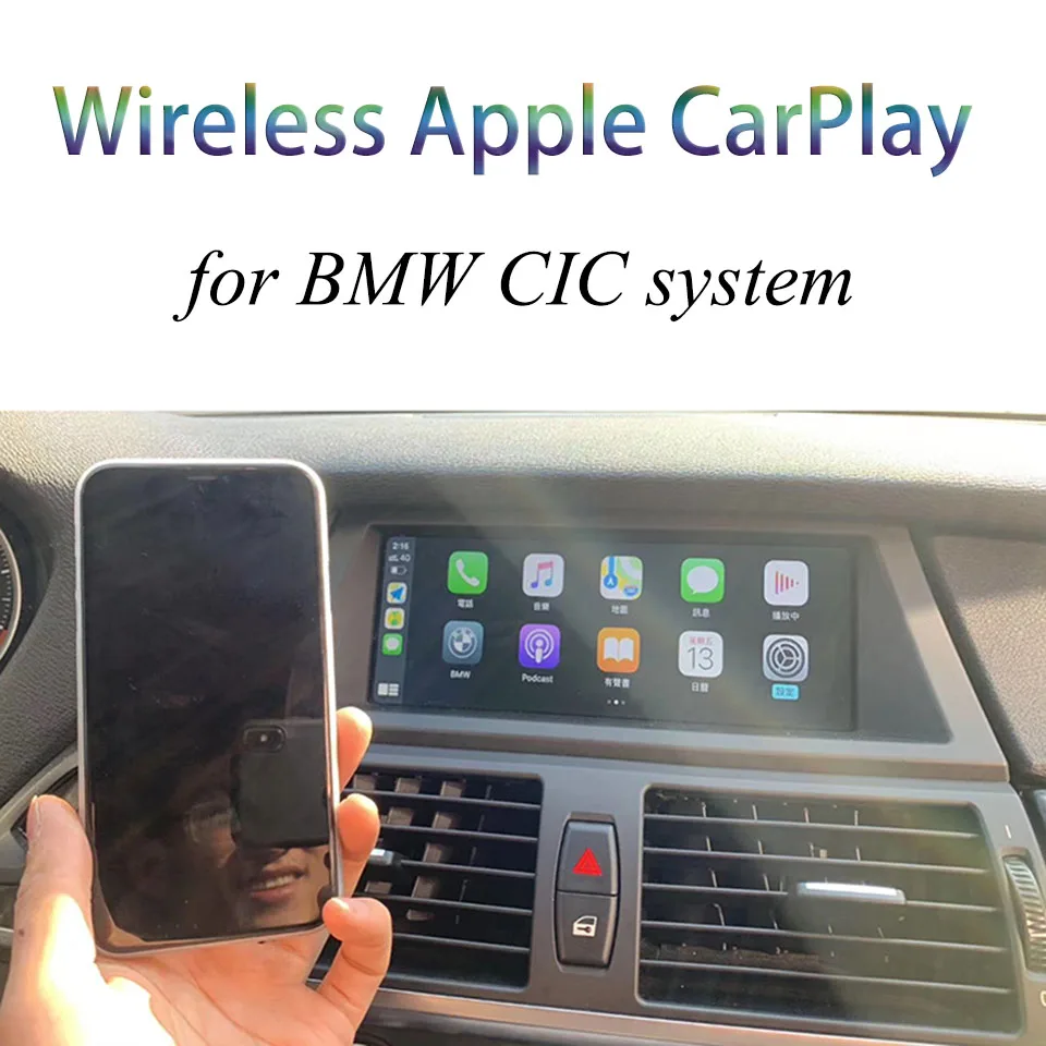 Wireless Apple Carplay Android auto interface Decoder For BMW Series 1 E87 3 E90 E91 E92 7 F01 F02 CIC System IOS | Автомобили и