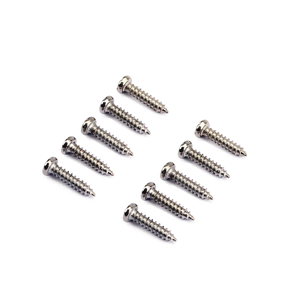 

50 PCS Tuning Peg Tuning Key Screws Machine Heads Guitar Tuner Mounting Screws for Electric /Acoustic Guitar Bass 11 x 2 mm (Sil