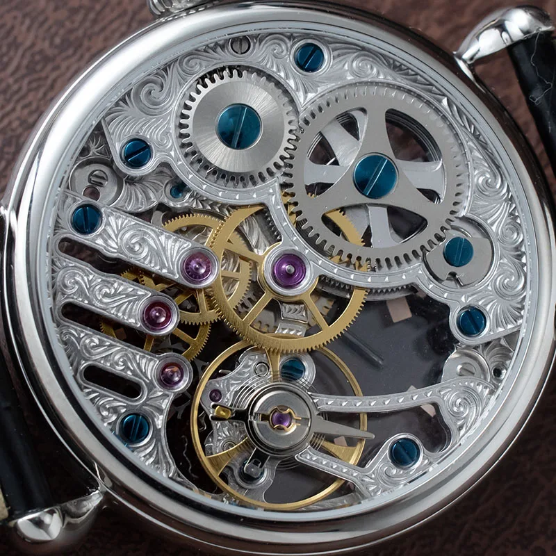 Часы мужские механические водонепроницаемые с сапфировым стеклом 50 м|Мужские