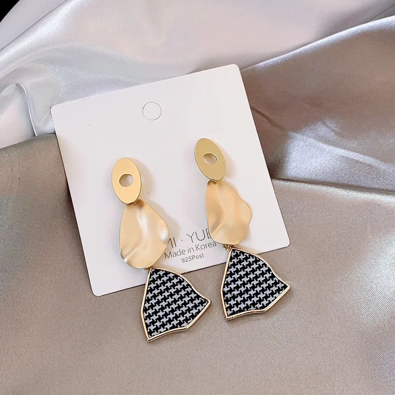 

НОВЫЕ геометрические серьги Южной Кореи в виде птиц, женские длинные темпераментные серьги, серьги, ювелирные изделия для женщин