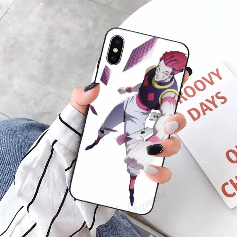 

Hisoka Anime Hunter X hunter Phone Case Candy Color for iPhone 6 7 8 11 12 s mini pro X XS XR MAX Plus