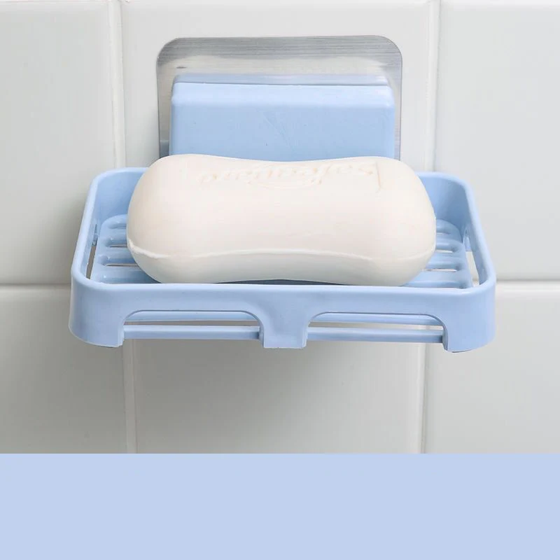 

1PCS Soap Draining Holder Soap Dishes Drain Wall Mounted Soap Sponge Storage Rack Bathroom Organizer Kitchen Hanging Soap Box