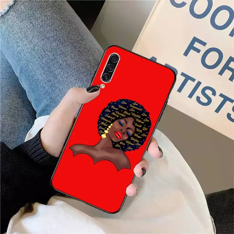 

Black girl black girl African fashion Phone Case For Samsung A40 A31 A50 A51 A71 A20S S8 S9 Plus note 20 ultra