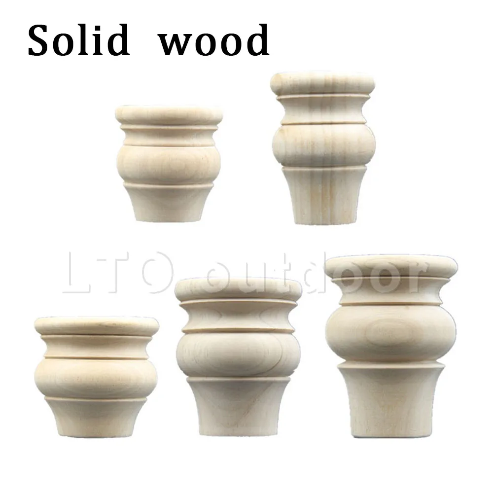

1/4PCS Solid Wood Furniture Legs Replacement Black Finished Applicable Foot For Sofa Bed Cupboard Dressing Leg 80/100/120/150mm