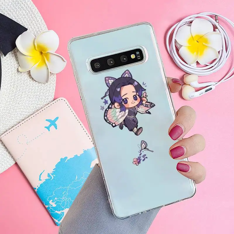 

Demon Slayer Kimetsu No Yaiba Phone Case Transparent for samsung A 21s 50 71 S 8 9 20 20fe note 10 20 ultra plus