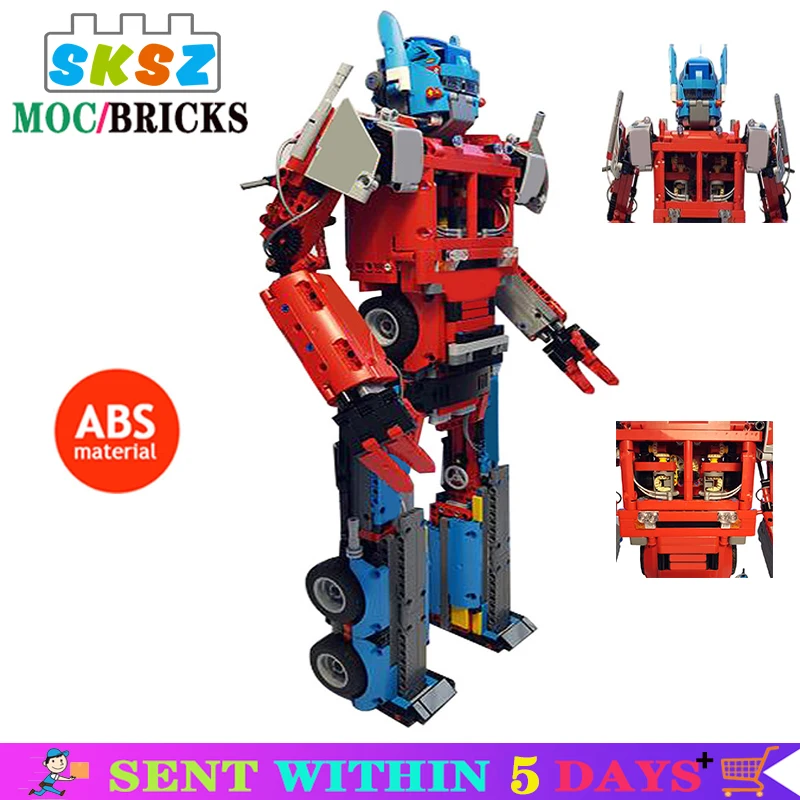 

Mocdiy Robot Movie Anime Figure Kids Building Blocks Toys Diy Robot Car Toys Creative Collection Gifts for Children Aldult 2022