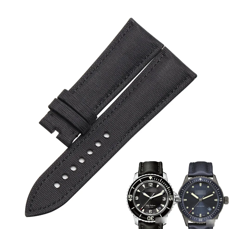 Ремешок WENTULA для наручных часов Blancpain 50 FATHOMS 5015 5000 тканевый мужской браслет