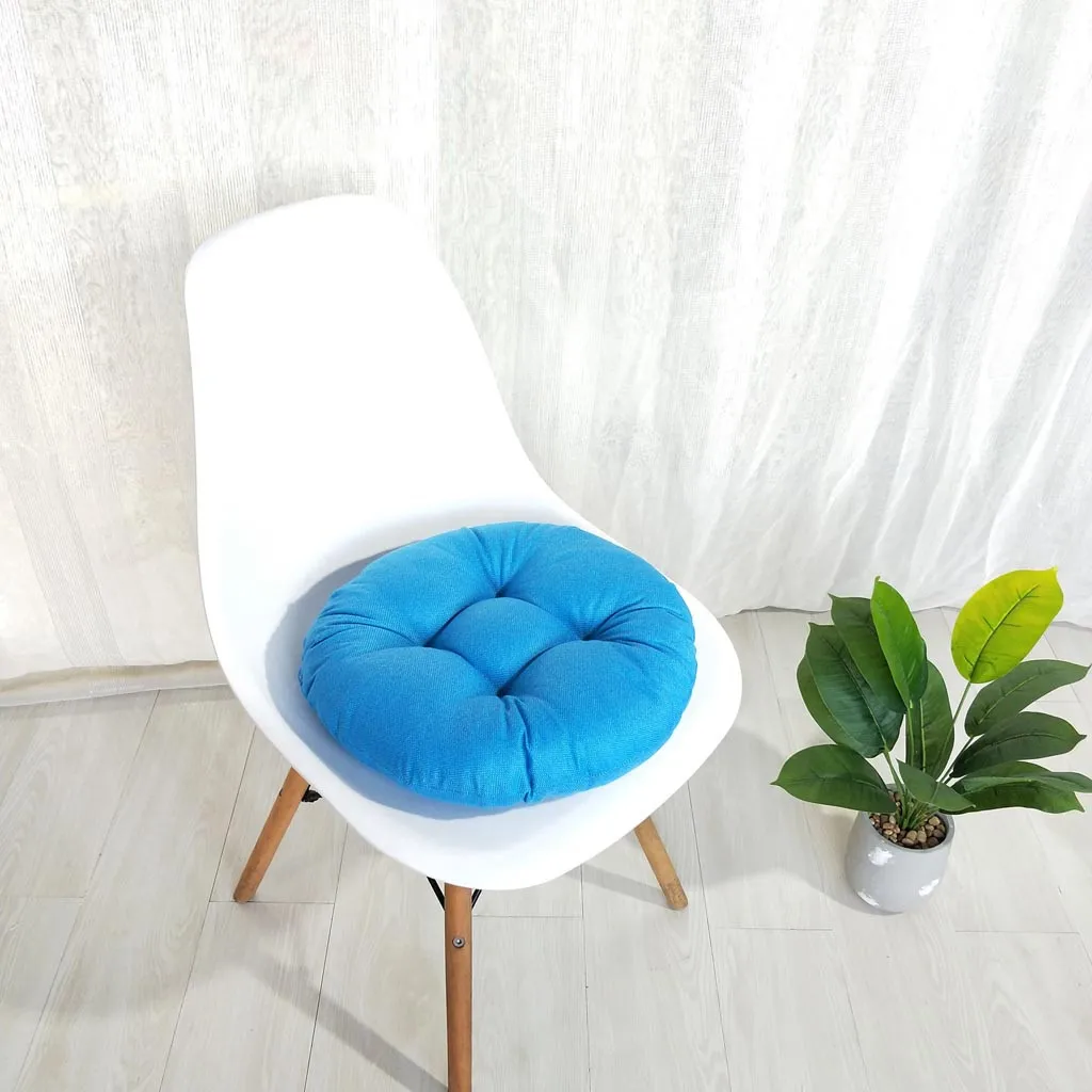 

Round Chair Cotton Pad Patio Cushion Car Seat Garden Mat Home Decor Solid Color Soft Cushions Fast Delivery 2021 New