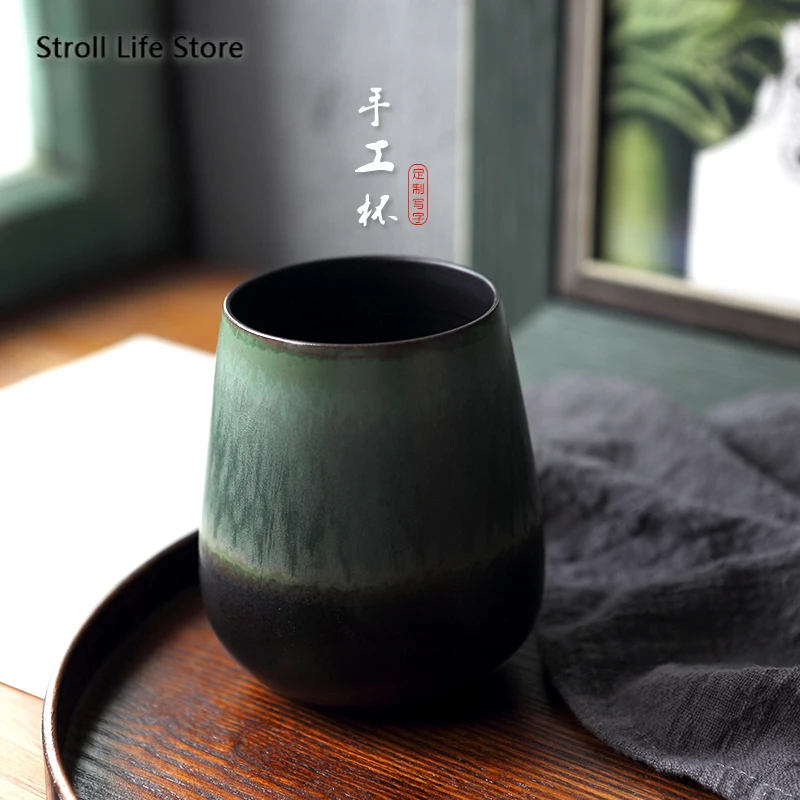 Ретро японские Керамические Кружки Кофейные чашки креативные ручные для воды