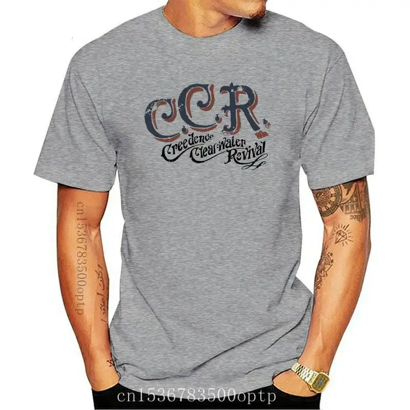 

New Creedence Clearwater Revival CCR Rock Band Logo Mens T Shirt Concert Tour Merch
