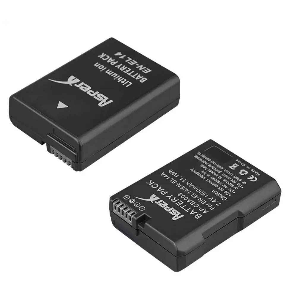 2 шт. EN-EL14 EN-EL14A Батарея + светодиодный USB двойной Зарядное устройство для Nikon D3100 D3200