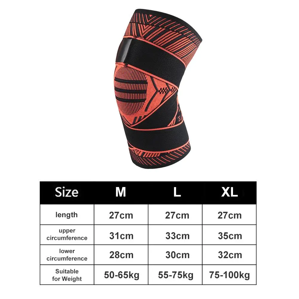 

Durable Pressurized Elastic Knee Pad Brace Knee Pads Sport Safety Guard Volleyball Kneepads Basketball Knee Protector