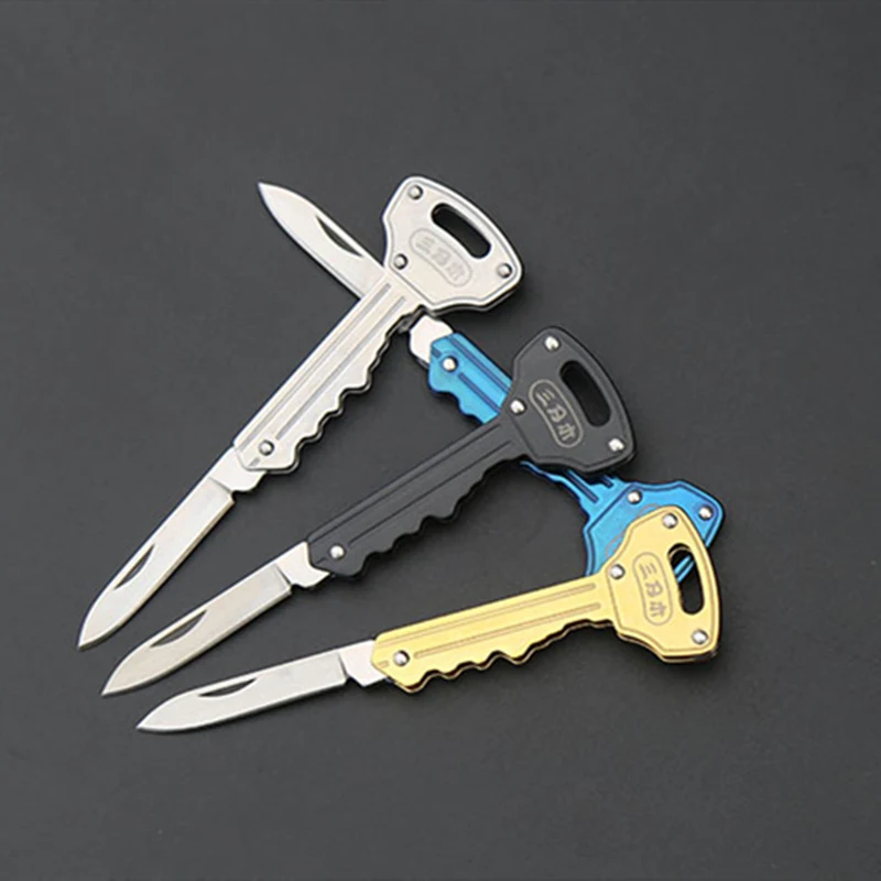 

EDC Key Chain/Ring Outdoor Camping Tool Bottle Opene Knife Multi-functional Folding Knife Mini Key Knife 4113 NEW SANRENMU