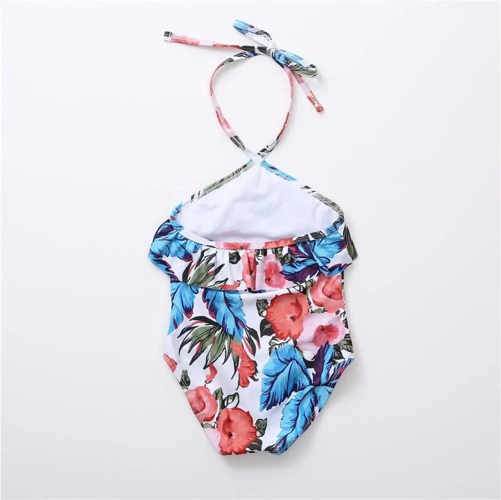 Наряд для родителей и ребенка пляжное бикини Для мамы дочки спереди купальник с