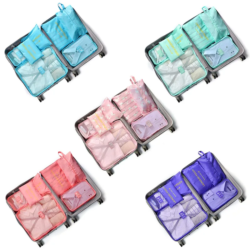 7 шт. дорожный органайзер сумка для хранения набор водонепроницаемая одежды