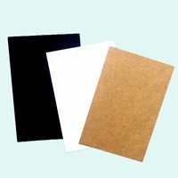 50pcs blank zakka craft paper gift cards plain greeting cards kraft white black colors 14 8x10cm
