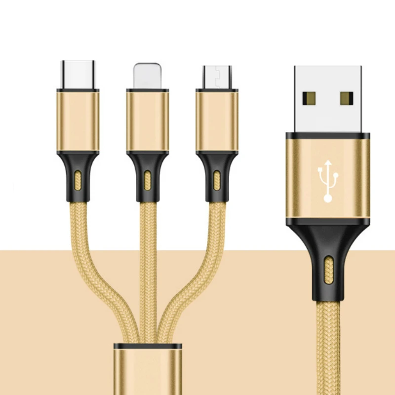 Mzxtby 30 см 3in1 USB кабель для передачи данных для IPhone samsung huawei Honor Xiaomi RedMi Micro USB Type C кабель для быстрой зарядки кабель для зарядки телефона