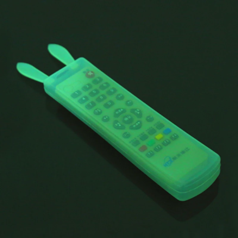 

1PC Remote Control Dust Cover Lovely Rabbit Air-condition Waterproof Silicone Cases Protector Cute Rabbit Ear Luminous