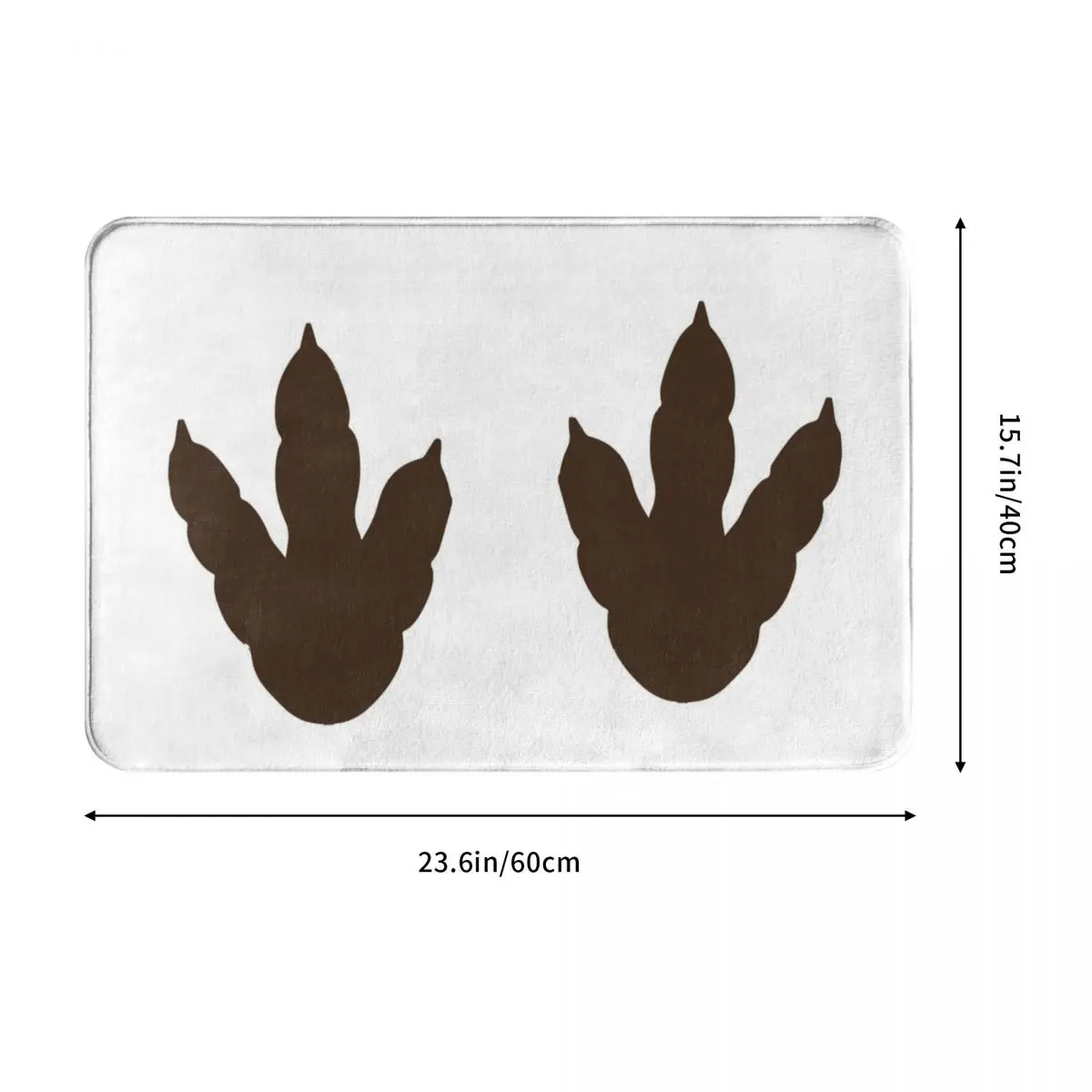 Динозавр ножки полиэстер Придверный коврик для ног нескользящий моющийся вход