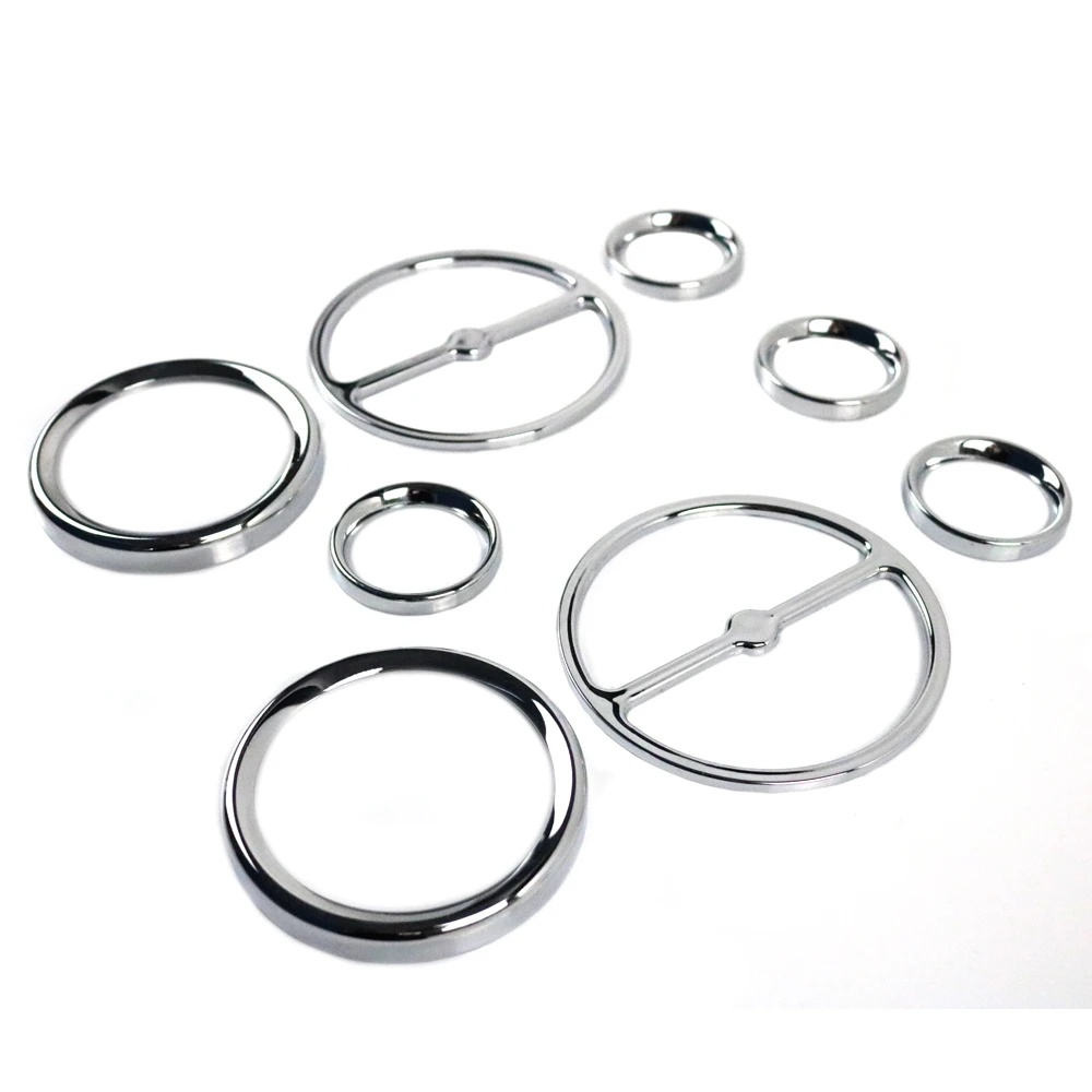 8 шт./компл. хромовые спидометры для мотоцикла ободки крышка рога Harley Touring Electra Glide