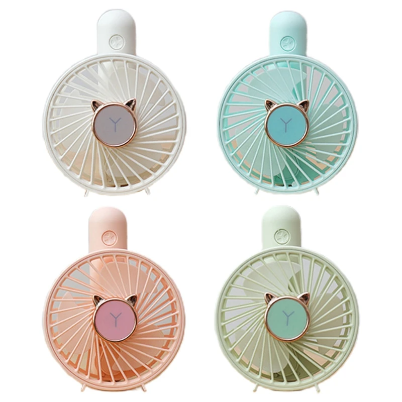 

Portable Round Shape Handheld Mini Air Cooler Fan USB Rechargeable Small Personal Cooling Tools for Home Office Outdoor 19QE