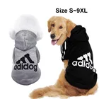 Зимняя одежда для собак Adidog, осенние спортивные толстовки, свитшоты, теплое пальто, одежда для маленьких собак, больших собак, больших собак, кошек, домашних животных, щенков