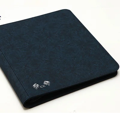 blue no zipper 480 карт, вместительный держатель для карт, альбомы с застежкой-молнией для Pokemen/CCG/Magic/Yugioh, герметичный держатель для настольной игры, карты, книги - Цвет: blue no zipper