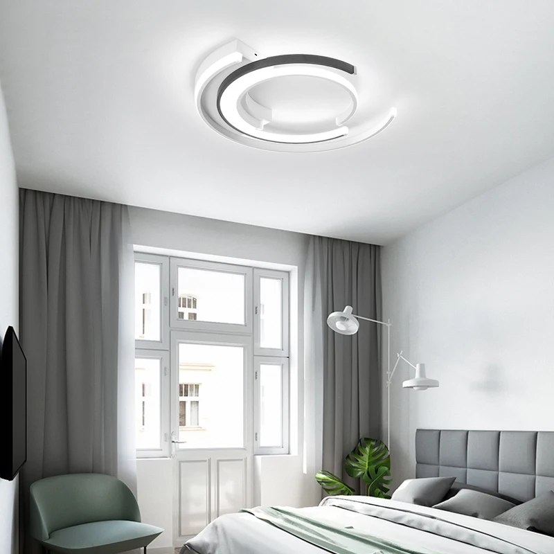 LICAN-Lámpara LED de techo moderna para sala de estar, dormitorio, lustre de plafón moderno, plafón de techo + luces