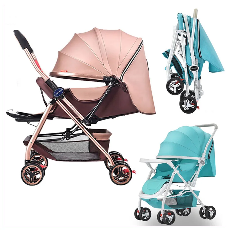 2020 Скрытая портативная легкая детская коляска с нажимной ручкой автомобиль